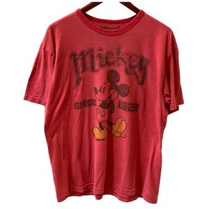 Disney Mickey Mouse Retro TShirt Red Black XL Graphic TShirt Cartoon